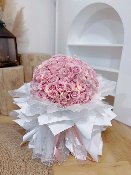 99 Roses Bouquet - Everlasting Love