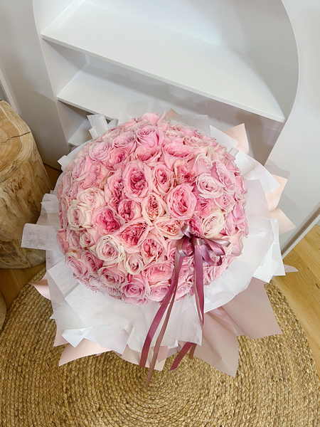 99 Roses Bouquet - Pink Affection