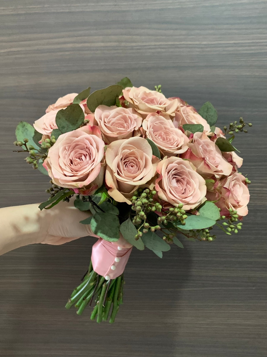 Bridal Bouquet - Cappuccino Roses – Ladyblooms Floral & Gifts