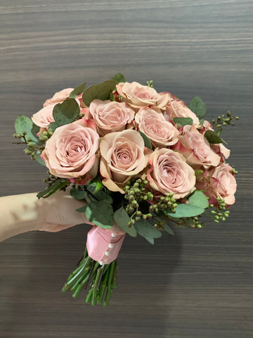 Bridal Bouquet - Cappuccino Roses