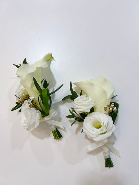 Fresh Flowers Boutonnière - Calla Lily