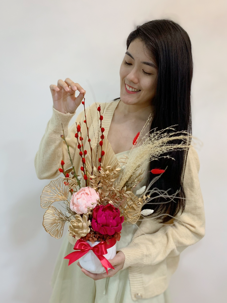 Chinese New Year - Prosperous Floral Pot