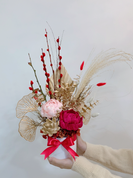 Chinese New Year - Prosperous Floral Pot