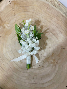 Fresh Flowers Boutonnière - Lily of the Valley