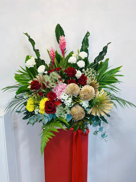 Grand Opening Floral Stand - Dazzling Blooms