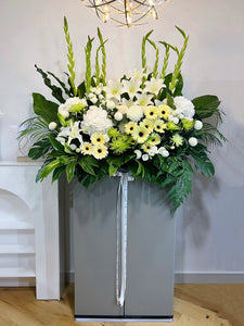 Condolence Floral Stand - Deepest Sympathy Grand Arrangement