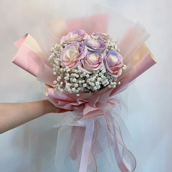 Fresh Dreamy Rainbow Rose - Floral Bouquet