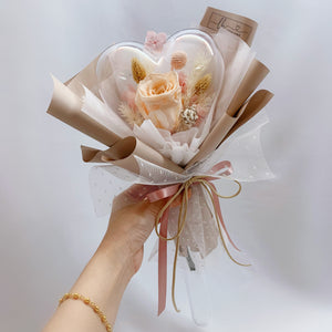 Preserved Flowers in Fairy Stick - Champagne Rose