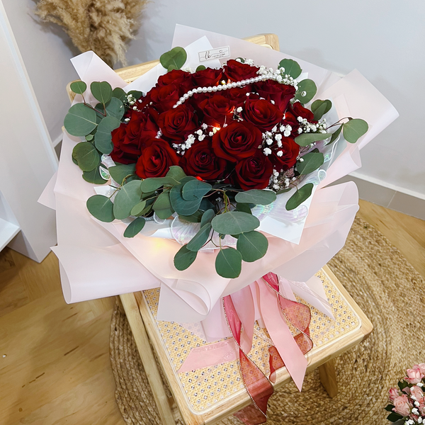 Fresh Bouquet - 30 Stalks Red Roses