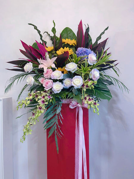 Grand Opening Floral Stand - Abundant Prosperity