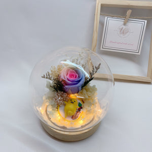 Gudetama with Rainbow Rose
