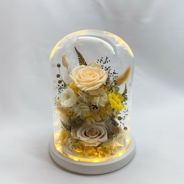 Glass Dome - Luxurious Yellow
