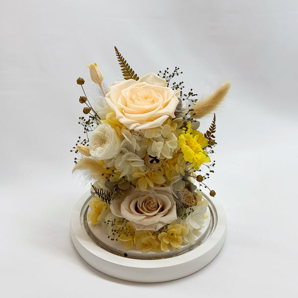 Glass Dome - Luxurious Yellow