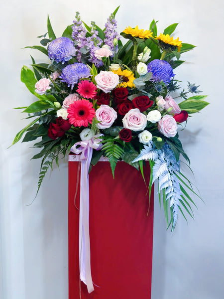 Grand Opening Floral Stand - Shimmering Success