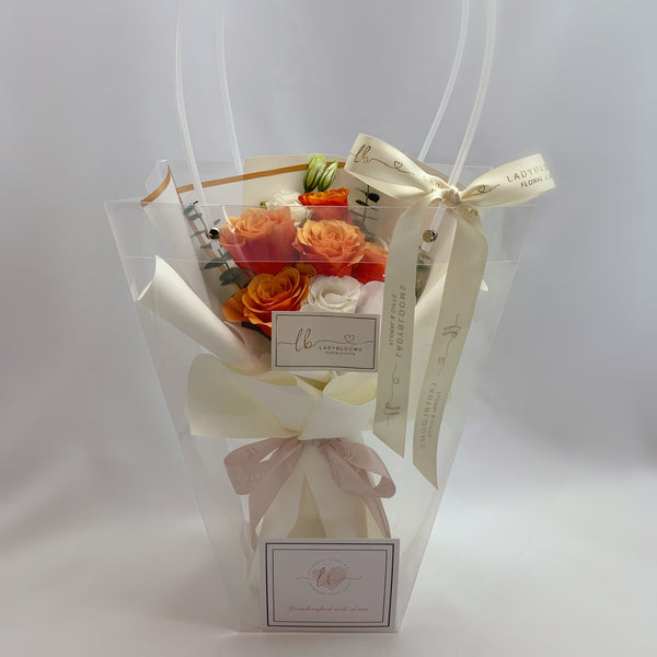 Fresh Bouquet - Roses with Eustoma