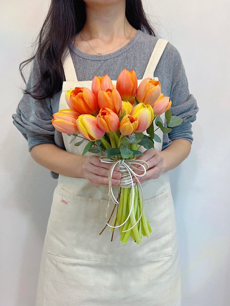 Bridal Bouquet - Orange Tulips