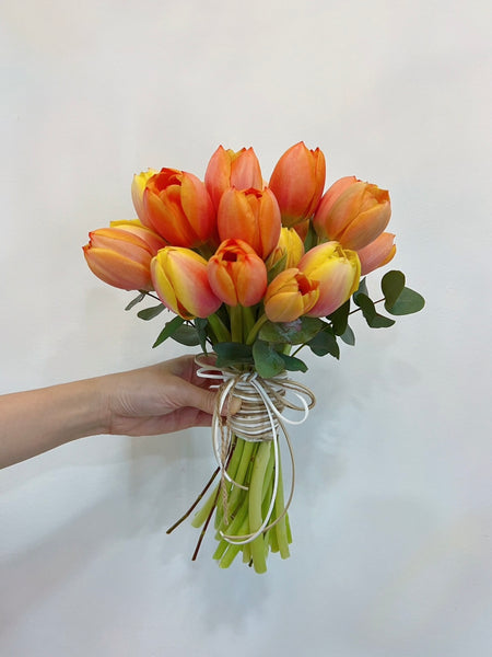 Bridal Bouquet - Orange Tulips
