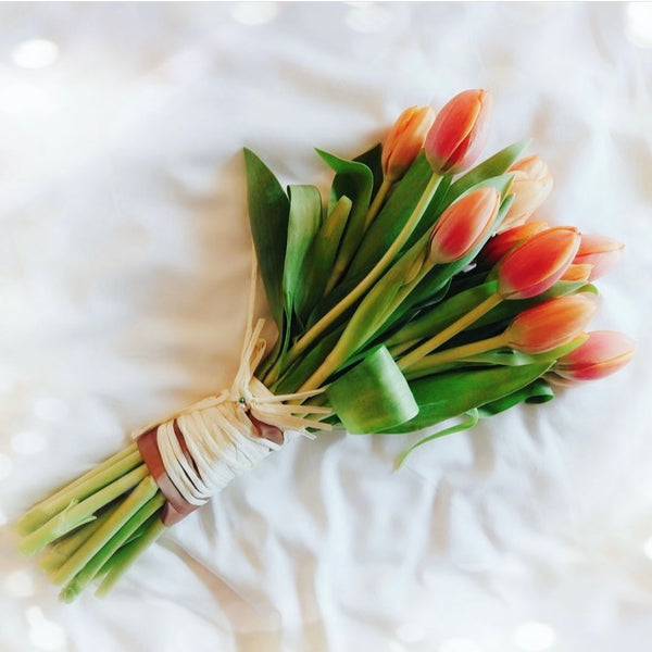Bridal Bouquet - Orange Tulips