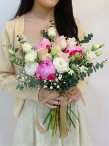 Peony and Rose Bridal Bouquet