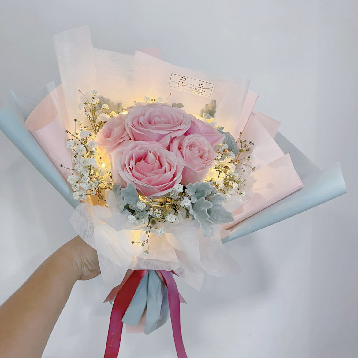 Fresh Pink Rose Bouquet