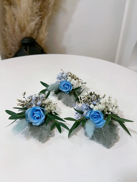 Preserved Flowers Boutonnière - Blue