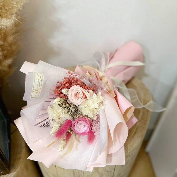 Preserved Flowers Bouquet - Sweetest Pink