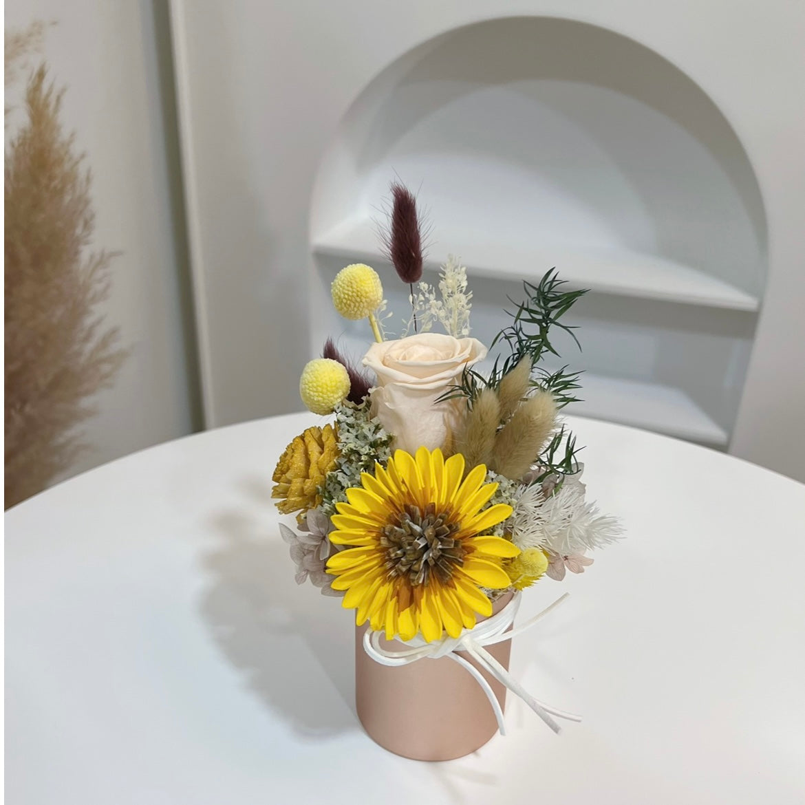 Sola Wood Flowers Bloom Box - Sunflower