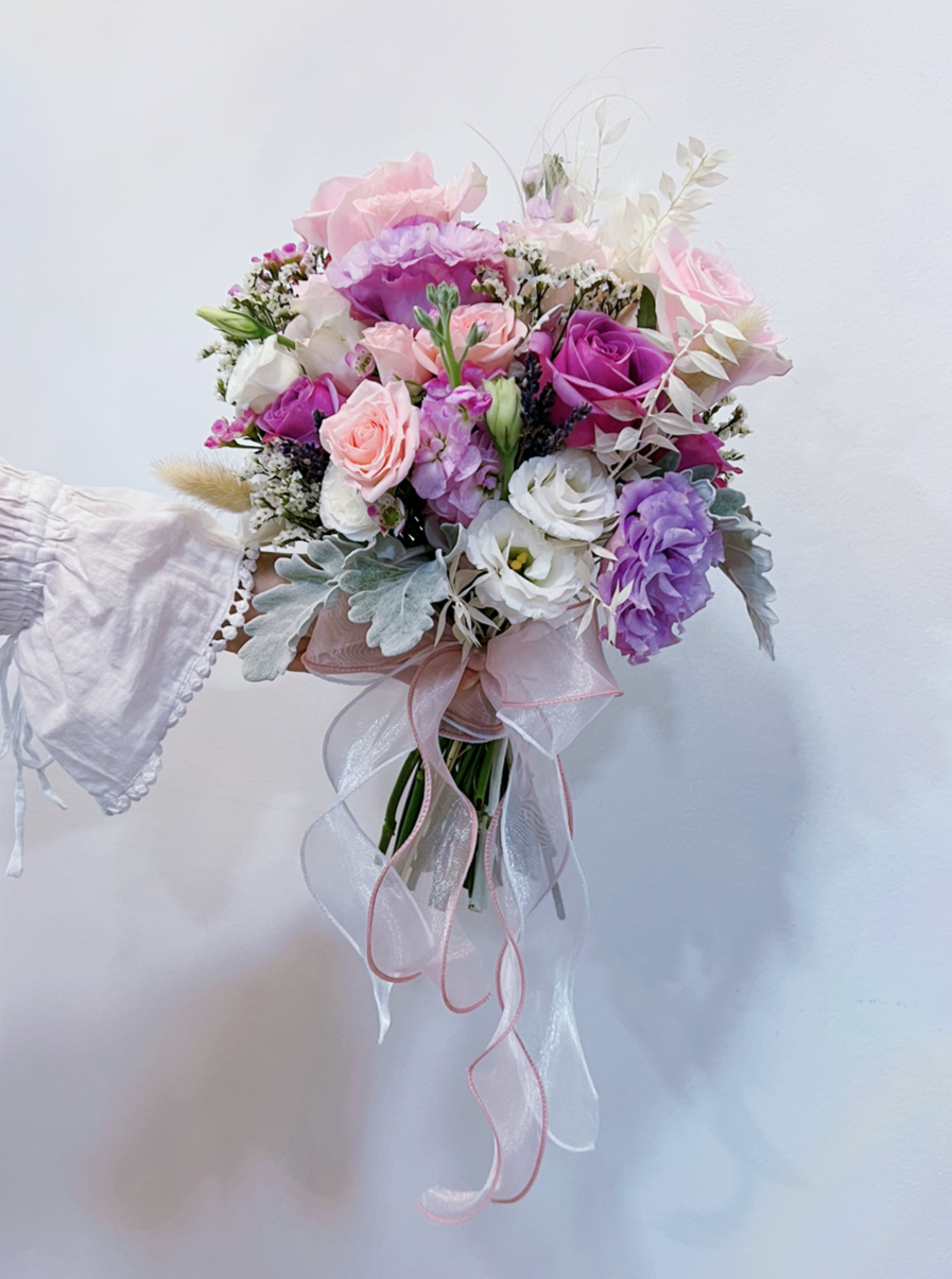 Bridal Bouquet - Purplish Pink Roses