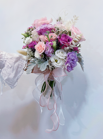 Bridal Bouquet - Purplish Pink Roses