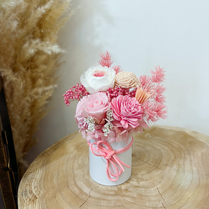 Sola Wood Flowers Bloom Box - Sweet Pink