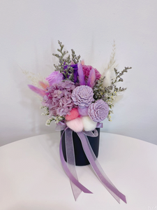 Sola Wood Flowers In Vase - Sweet Purple