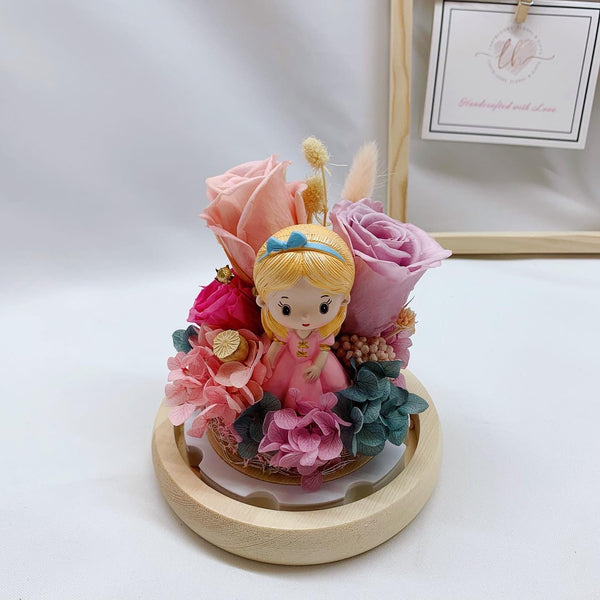 Sweet Princess Floral Glass Domes
