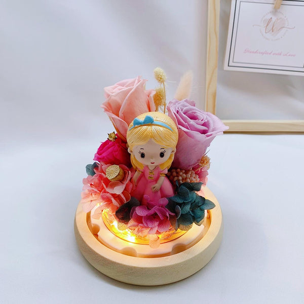 Sweet Princess Floral Glass Domes