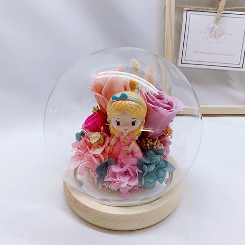 Sweet Princess Floral Glass Domes