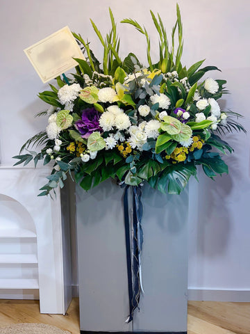 Condolence Floral Stand - Thinking of You Grand Arrangement