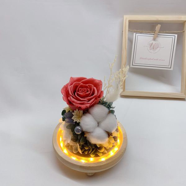 Rose and Cotton Flower