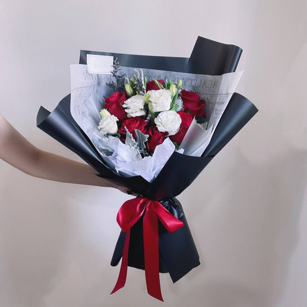 Fresh Red Rose Bouquet - My Valentine