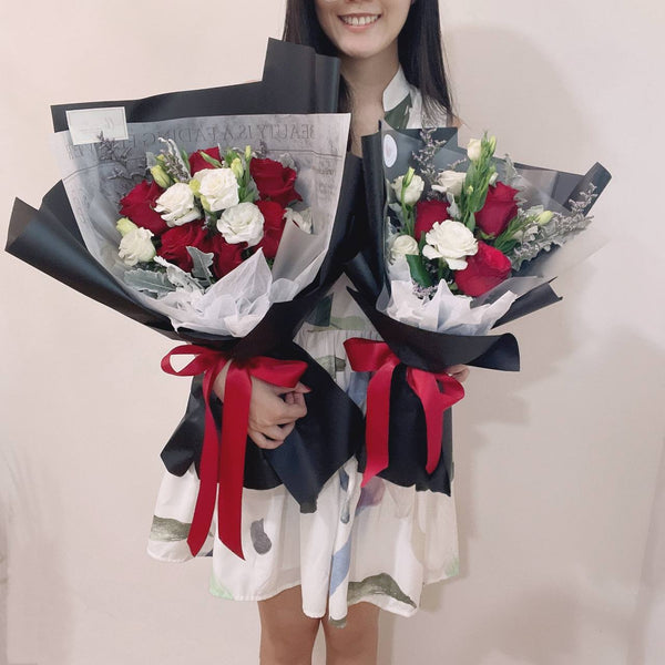 Fresh Red Rose Bouquet - My Valentine