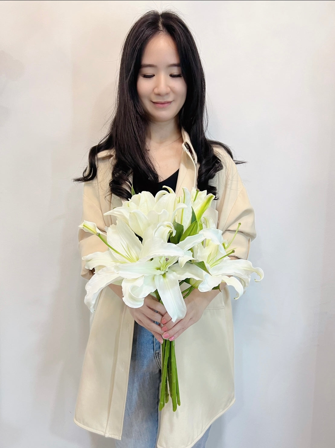 white lily bridal Bridal Bouquet