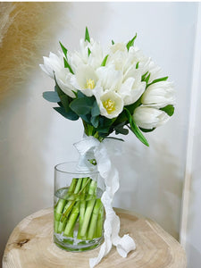 Bridal Bouquet - White Tulips