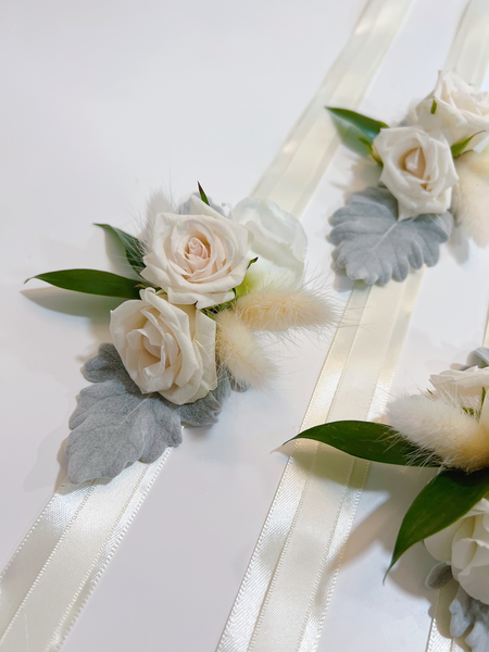 Wrist Corsage - Cream