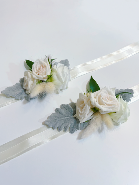 Wrist Corsage - Cream