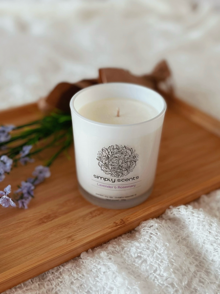Soy Wax Candle - Lavender & Rosemary