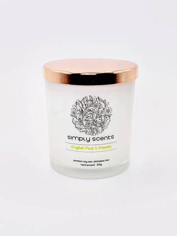 Soy Wax Candle - English Pear & Freesia