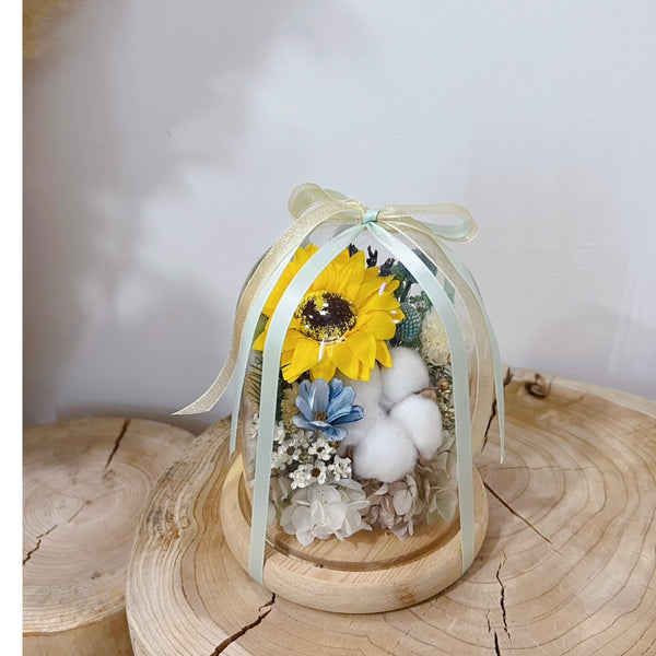 Glass Dome - Sunflowers